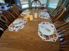 Load image into Gallery viewer, Pumpkins in Plaid Placemat Set
