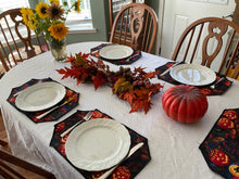 Load image into Gallery viewer, Glowing Pumpkins Placemat Sets
