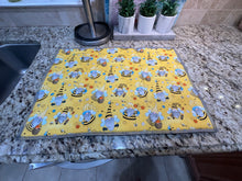 Load image into Gallery viewer, Honey Bee Gnome Dish Drying Mats
