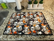 Load image into Gallery viewer, Halloween Skull Dish Drying Mats
