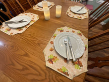 Load image into Gallery viewer, Thanksgiving Leaves placemat Sets
