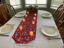 Load image into Gallery viewer, Sparkle Red Christmas Doggie Table Runner
