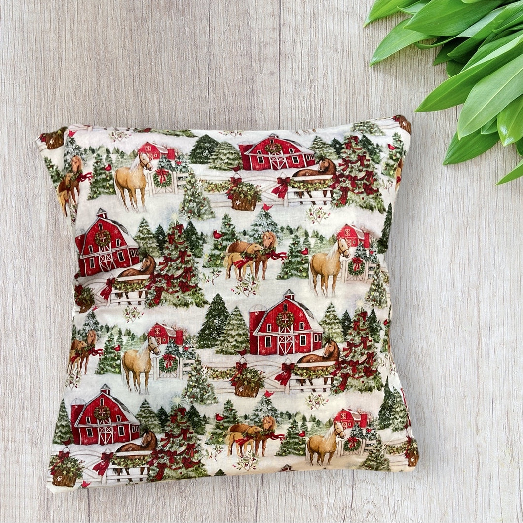 Christmas Horses Pillow Covers