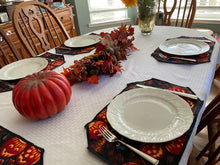Load image into Gallery viewer, Glowing Pumpkins Placemat Sets
