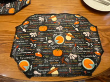 Load image into Gallery viewer, Pumpkin Recipe Placemat Sets
