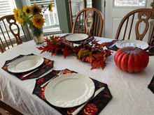 Load image into Gallery viewer, Glowing Pumpkins Placemat Sets
