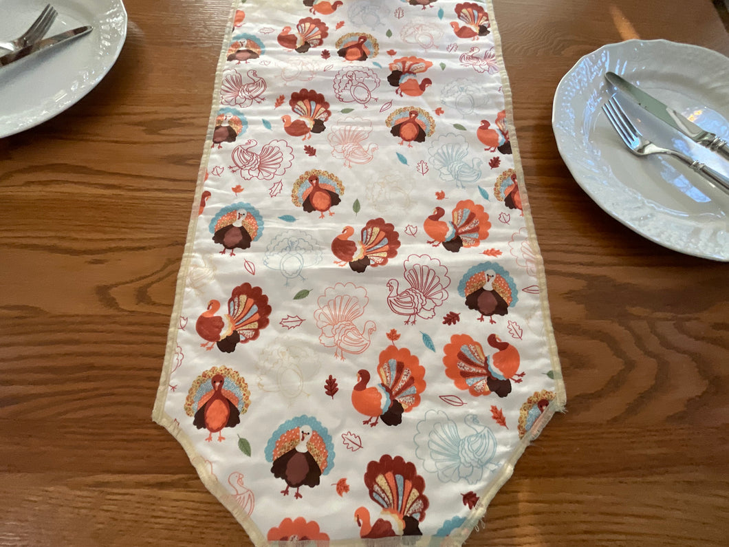 Pastel Turkey Table Runners