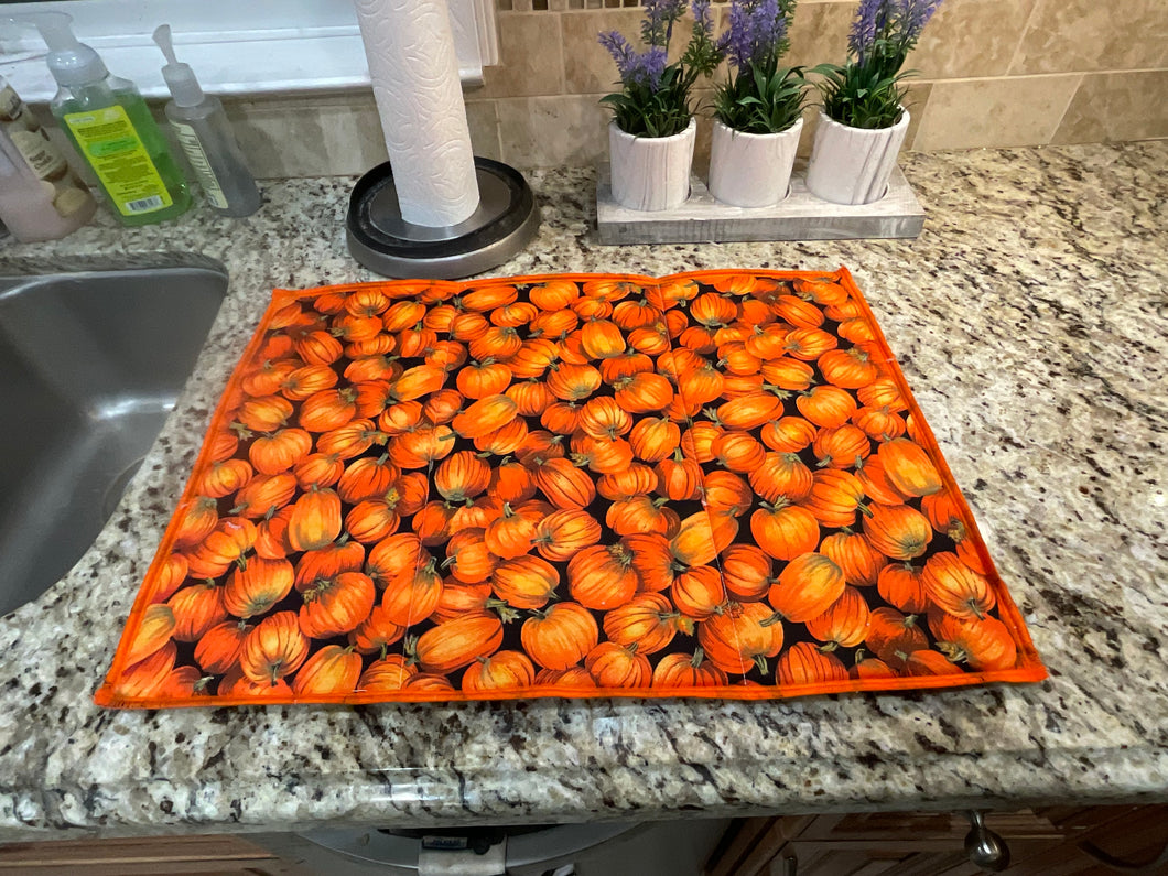 Pumpkins Galore Dish Drying Mats