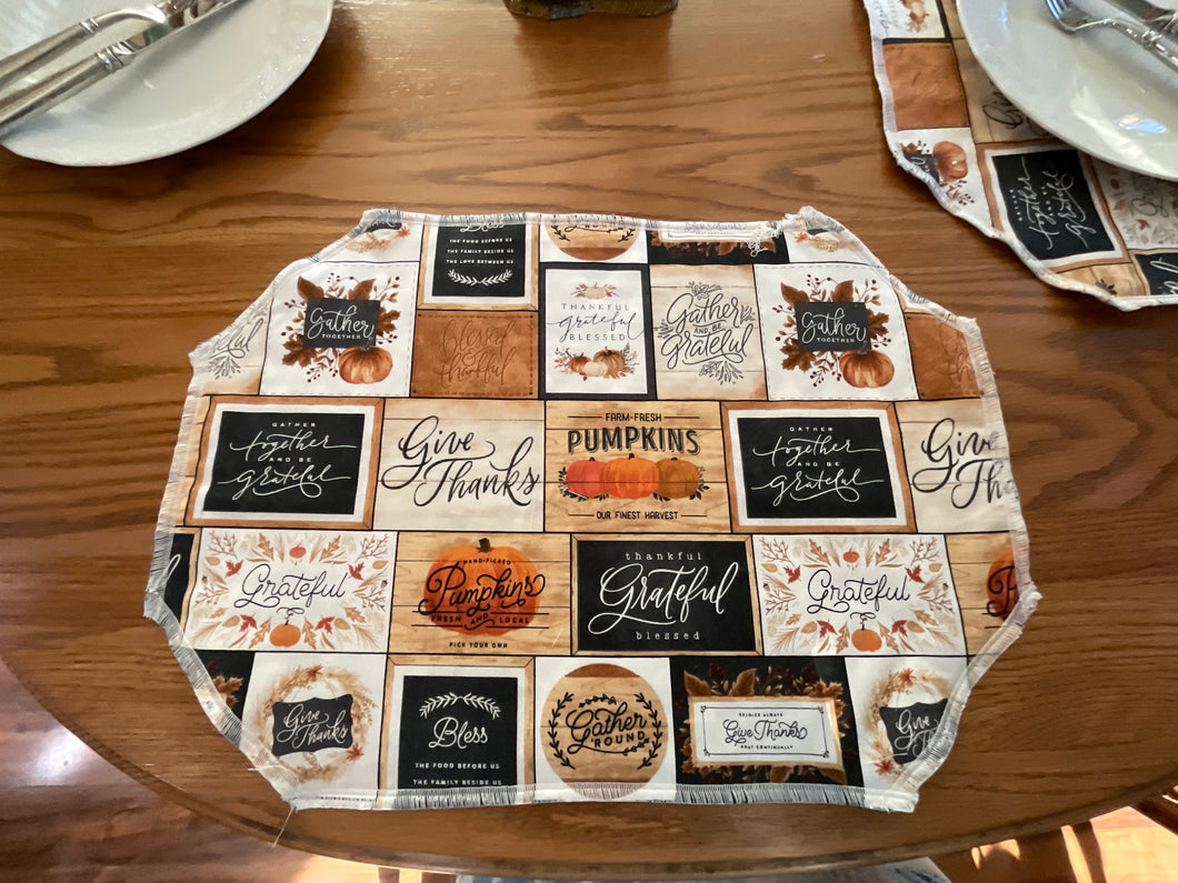 Give Thanks Placemat Sets