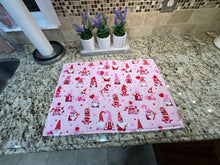 Load image into Gallery viewer, Valentine Gnomes Dish Drying Mats
