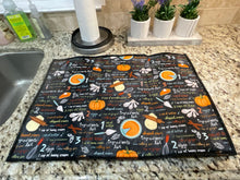 Load image into Gallery viewer, Pumpkin Recipe Dish Drying Mats
