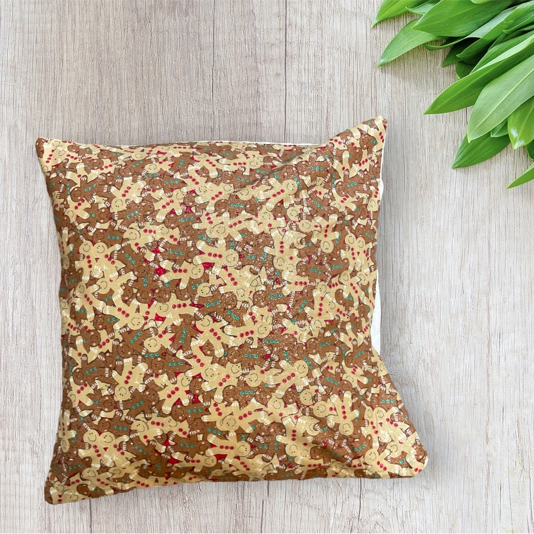 Glittery Gingerbread Pillow Covers