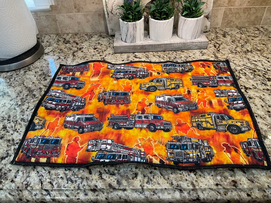 Fire Department Dish Drying Mats