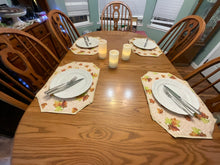 Load image into Gallery viewer, Thanksgiving Leaves placemat Sets
