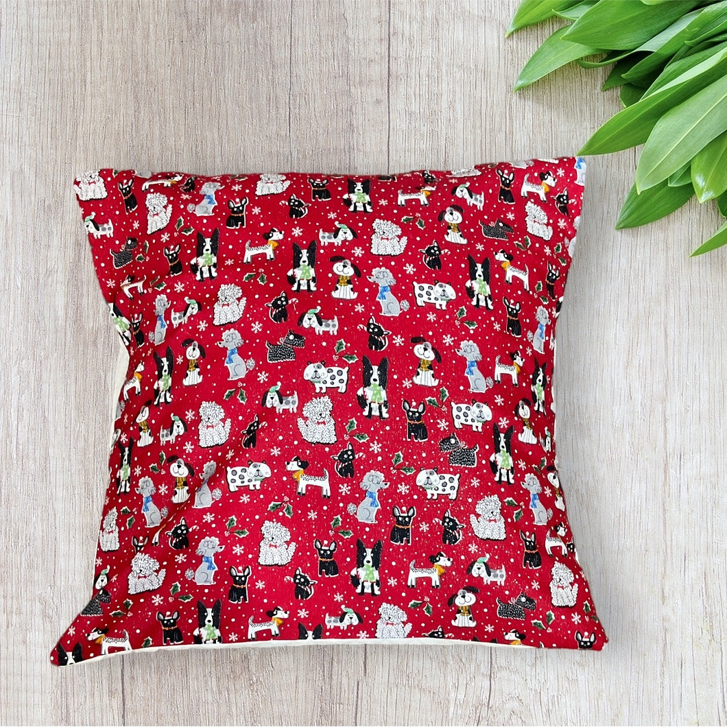 Red Sparkly Dogs Pillow Covers