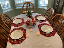 Load image into Gallery viewer, Red Buffalo Check Reindeer Placemat Sers
