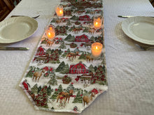 Load image into Gallery viewer, Christmas Horses Table Runner
