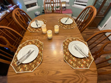 Load image into Gallery viewer, Turkeys on Brown Placemat Sets
