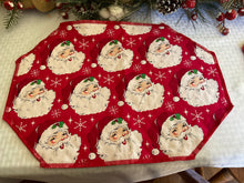 Load image into Gallery viewer, Santa Face Placemat Set
