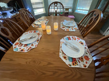 Load image into Gallery viewer, Pumpkins in Plaid Placemat Set
