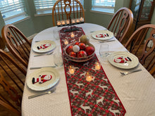 Load image into Gallery viewer, Red Plaid With Reindeer and Snowflake Table Runners
