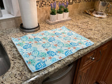 Load image into Gallery viewer, Beach Themed Dish Drying Mat
