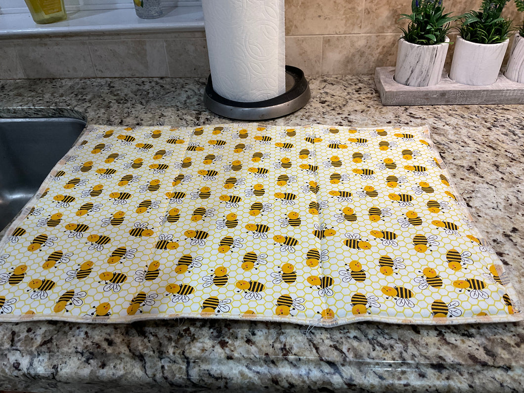 Honey Bee Dish Drying Mats