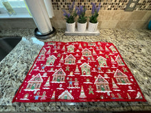 Load image into Gallery viewer, Gingerbread House Dish Drying Mats
