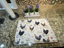 Load image into Gallery viewer, Chicken Breeds Dish Drying Mats
