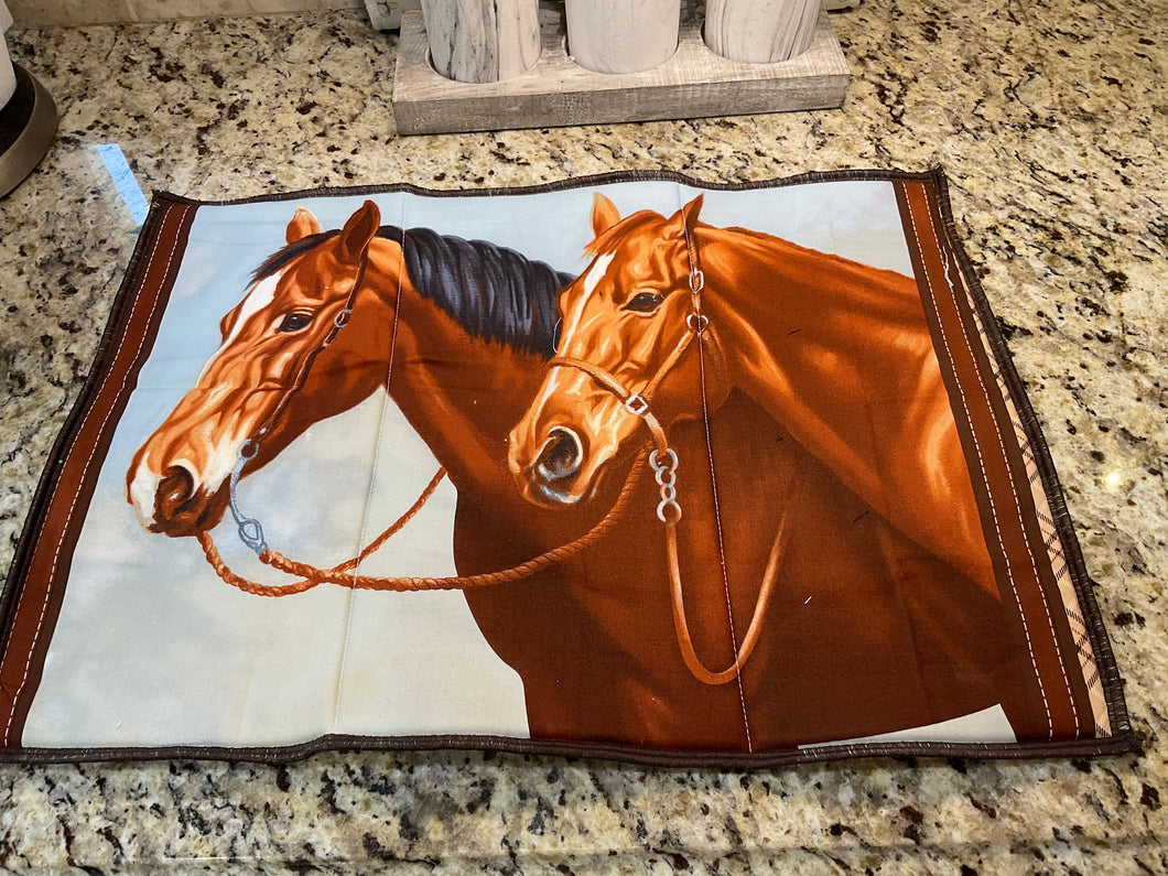 Gorgeous Horses Dish Drying Mayts