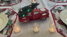 Load and play video in Gallery viewer, Red and Green Truck Handmade Placemat Sets
