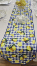 Load and play video in Gallery viewer, Blue Checker and Lemons Table Runners
