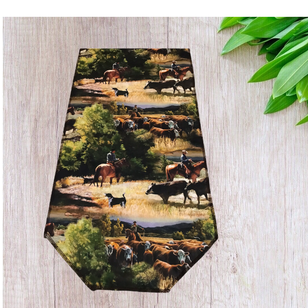 Cowboys on the Range Table Runners