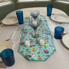 Load image into Gallery viewer, Flamingoes on the Beach Table Runners
