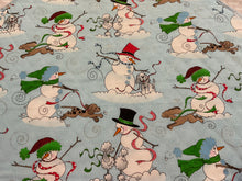 Load image into Gallery viewer, Snowmen and Puppy Placemat Sets
