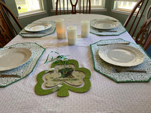 Load image into Gallery viewer, Large 4 Leaf Clover Placemat Sets
