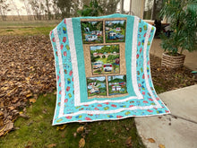 Load image into Gallery viewer, Camping Adventure Handmade Quilt
