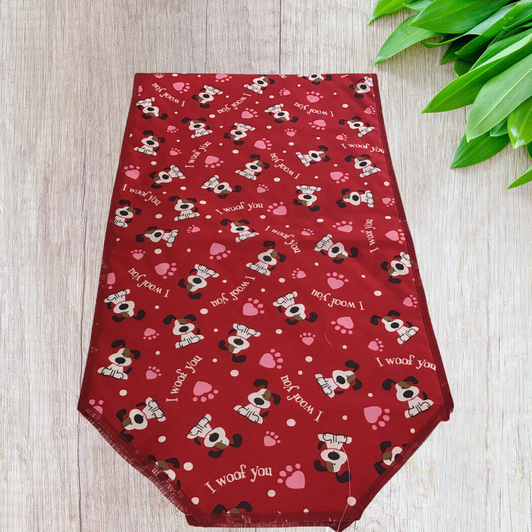 I “WOOF” You Table Runner