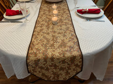 Load image into Gallery viewer, Glittery Gingerbread Table Runner
