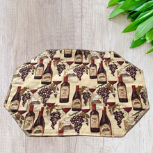 Load image into Gallery viewer, Wine Bottle Handmade Placemat Setsy
