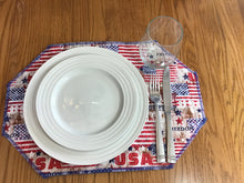 Load image into Gallery viewer, Happy 4th of July Placemat Sets
