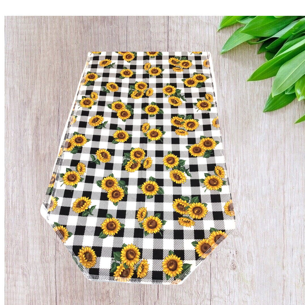 Buffalo Check and Sunflowers Table Runners