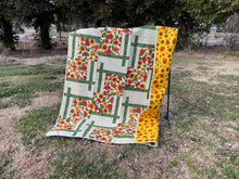 Load image into Gallery viewer, Field of Sunflower Handmade Quilt
