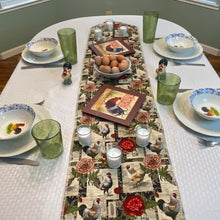 Load image into Gallery viewer, Chickens and Carnations Table Runners
