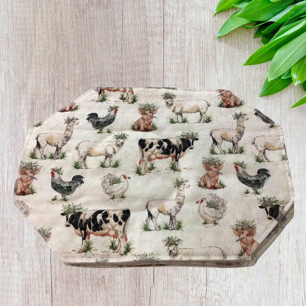 Silly Farm Animal Placemat Sets