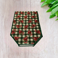 Load image into Gallery viewer, Red Checkered Candy Canes Table Runner
