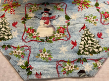 Load image into Gallery viewer, Red Framed Snowmen Table Runner$
