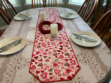 Load image into Gallery viewer, Crazy Hearts Table Runner

