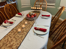 Load image into Gallery viewer, Glittery Gingerbread Table Runner

