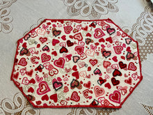Load image into Gallery viewer, Crazy Hearts Placemat Sets
